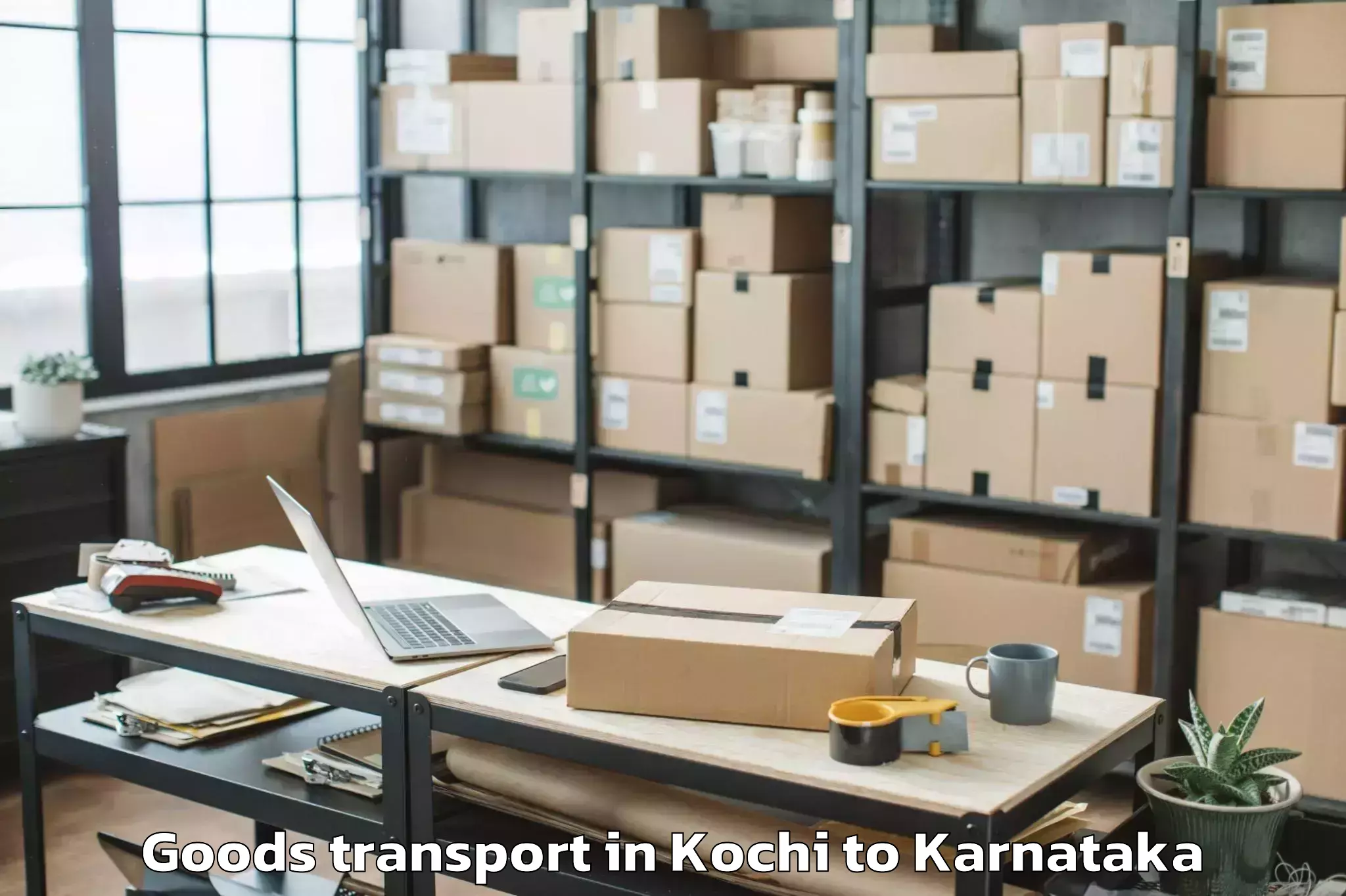 Discover Kochi to Sharnbasva University Gulbarga Goods Transport